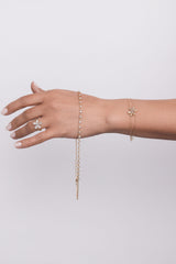 Flower Diamond Bracelet - 18K Yellow Gold