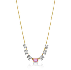 Sapphire and Diamond Necklace