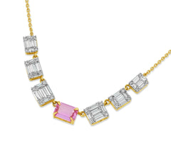 Sapphire and Diamond Necklace