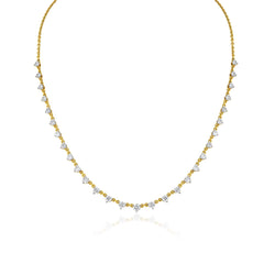 Graduated Diamond Necklace - 18K Yellow Gold