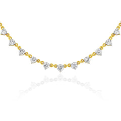 Graduated Diamond Necklace - 18K Yellow Gold