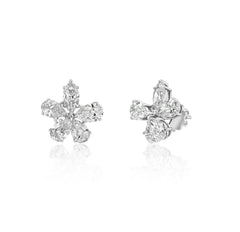 Diamond Petal Earrings