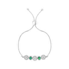 Diamond Emerald Illusion Bracelet