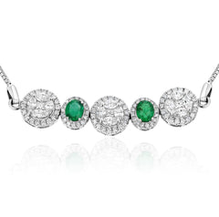 Diamond Emerald Illusion Bracelet